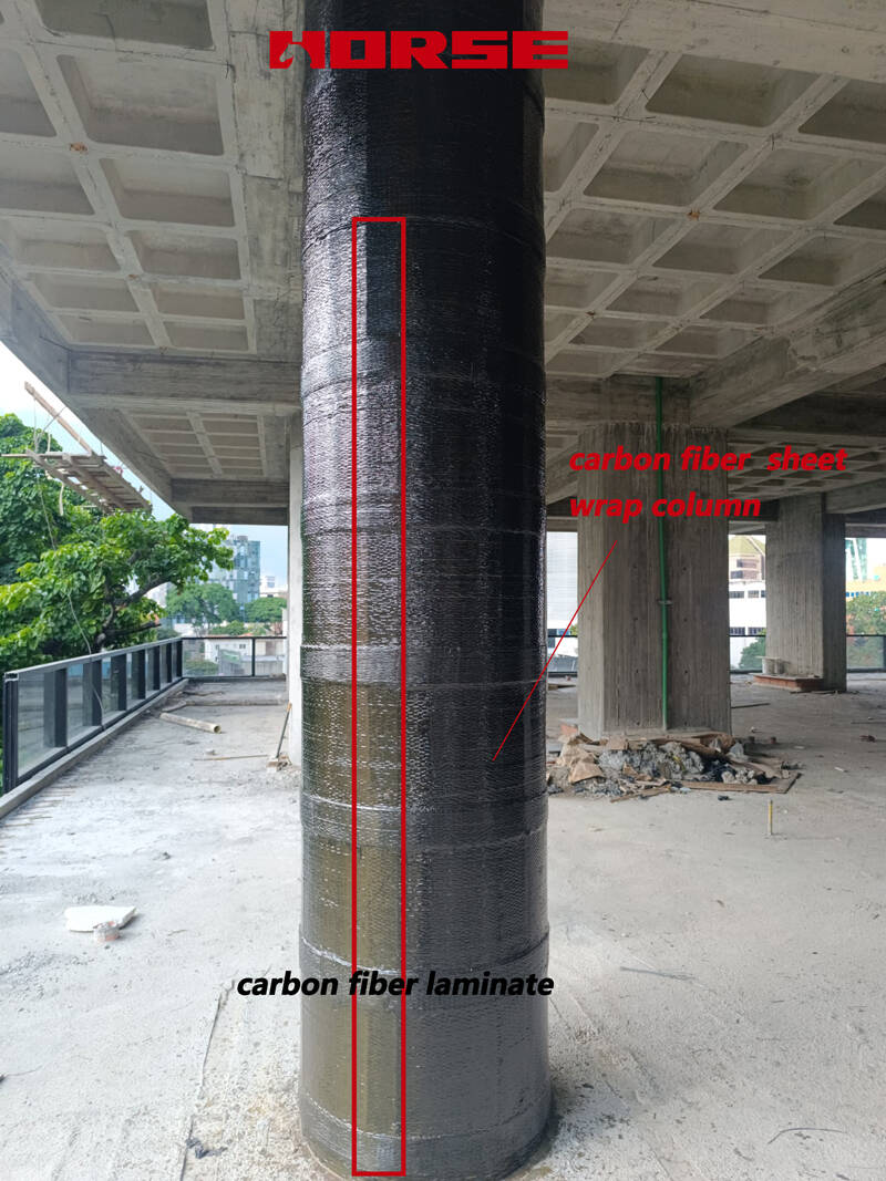 vertical precured CFRP plates   full transverse FRP wrapping