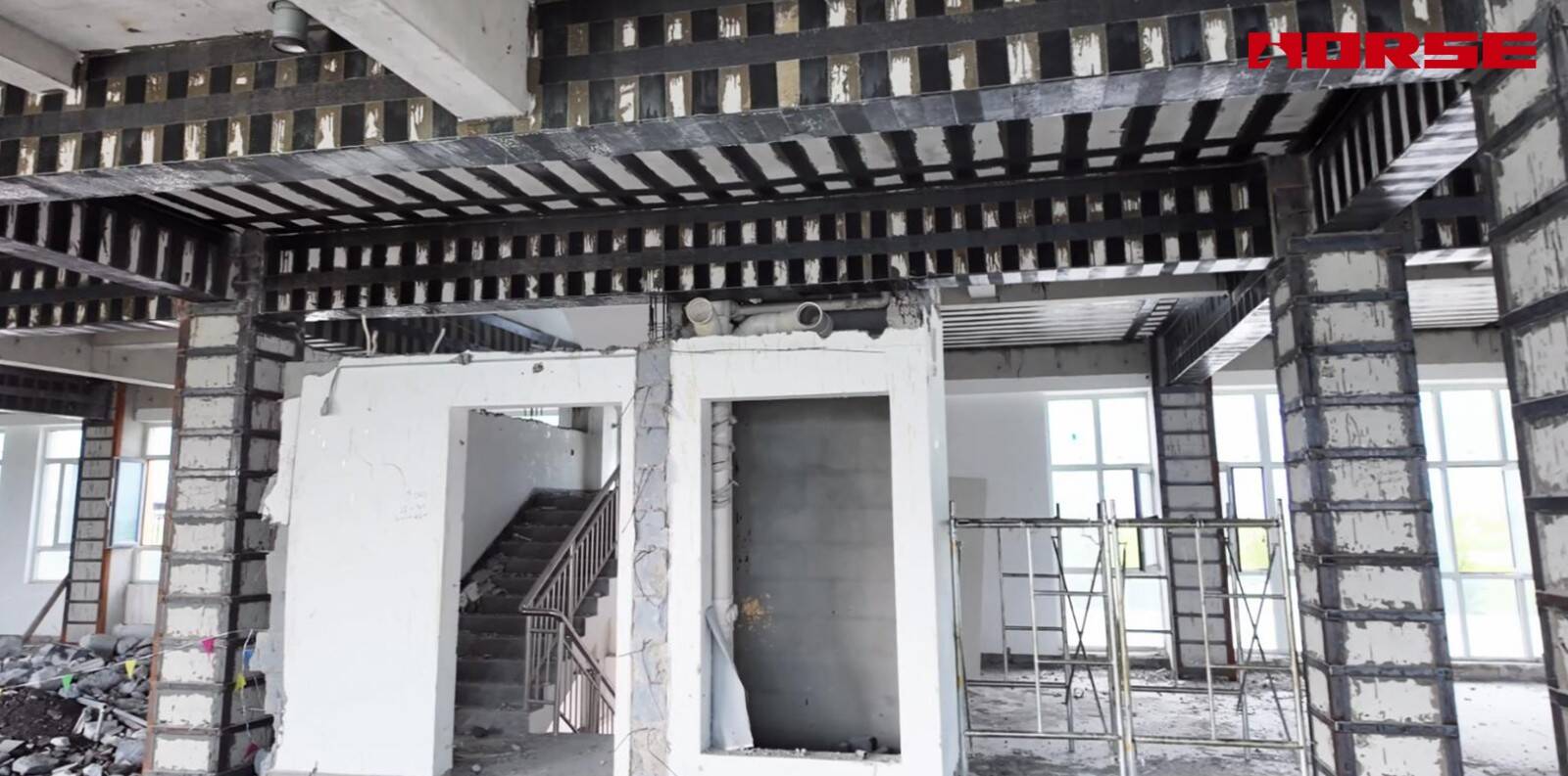 التعزيز الهيكلي لتحويل مبنى تجاري إلى مركز رعاية لكبار السن -- Carbon Fiber & Steel Jacketing التعزيز الهيكلي لتحويل مبنى تجاري إلى مركز رعاية لكبار السن -- Carbon Fiber & Steel Jacketing