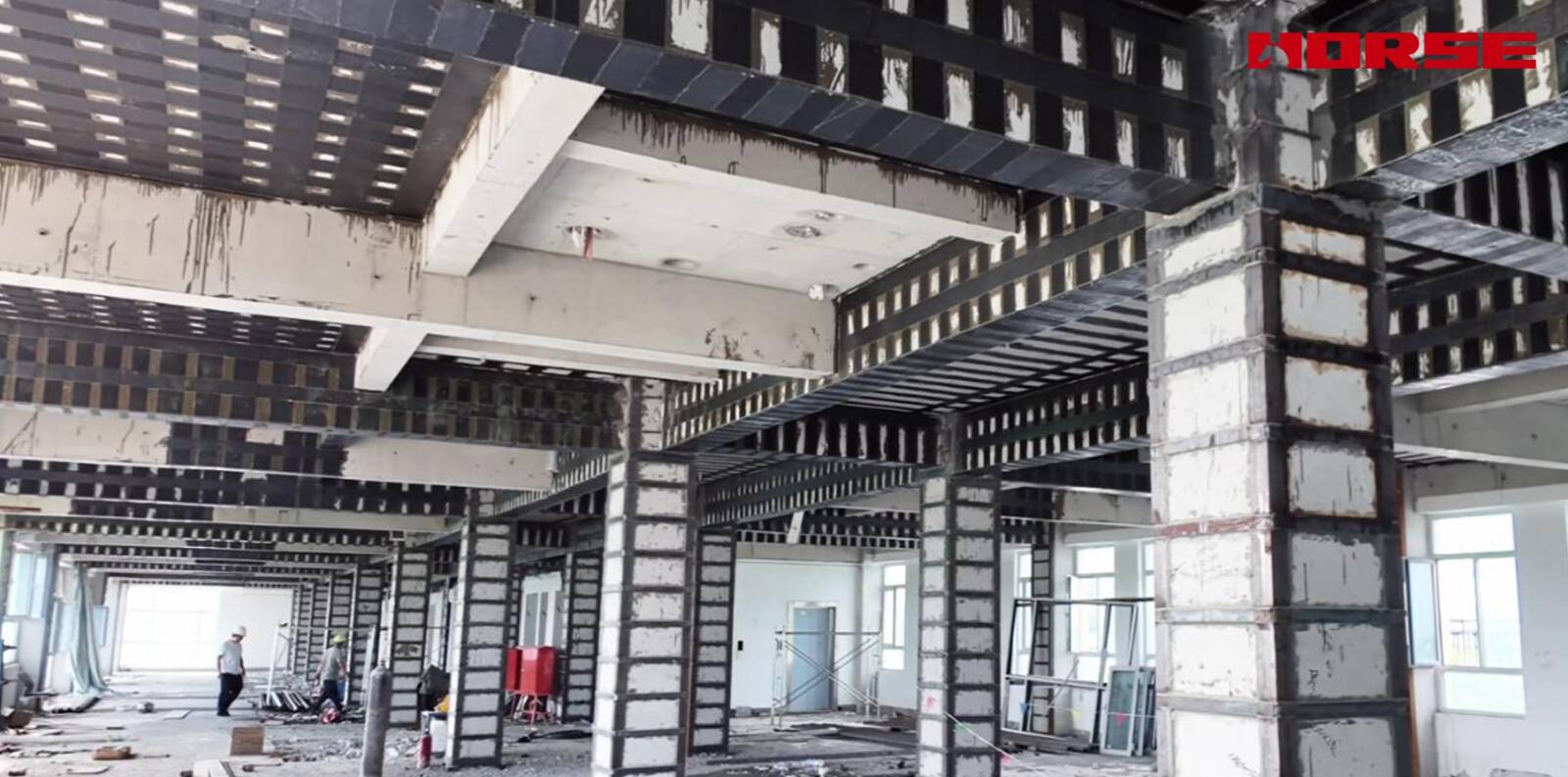 التعزيز الهيكلي لتحويل مبنى تجاري إلى مركز رعاية لكبار السن -- Carbon Fiber & Steel Jacketing التعزيز الهيكلي لتحويل مبنى تجاري إلى مركز رعاية لكبار السن -- Carbon Fiber & Steel Jacketing