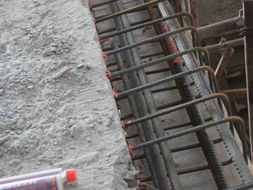 قسم التكبير لشعاع الخرسانة المسلحة