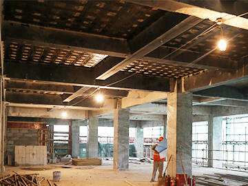 إعادة تأهيل المستشفيات - تقوية مركبات البوليمر المقوى بألياف الكربون (CFRP)