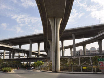 تعزيز الشقوق في جسر شيامن