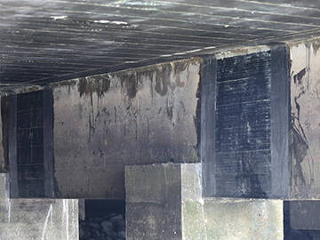 إصلاح الشقوق في محطة إمداد المياه