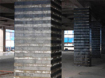 عمر خدمة طويل، وتعزيز الأعمدة والعوارض بنسيج FRP