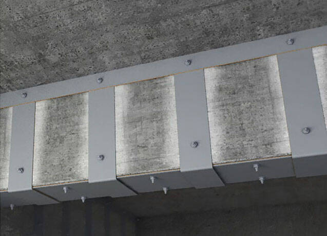 ربط ألواح الصلب مع لاصق الهيكلي